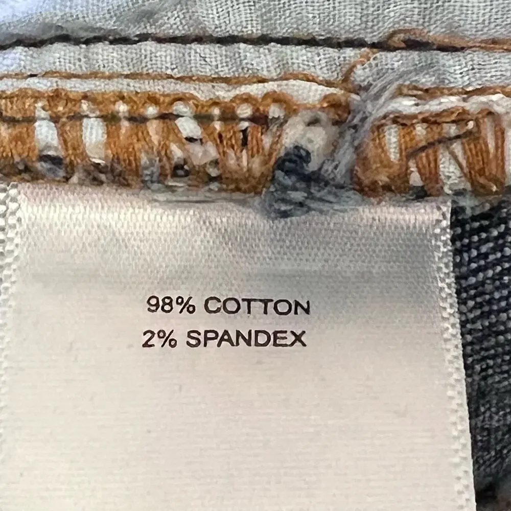 a loves a Women’s High-Rise Medium Wash Straight Leg Fringe Hem Jeans 27 EUC - Picture 13 of 16